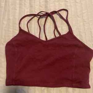 Hollister maroon crop top